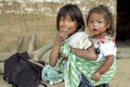 Group portrait of Guatemalan Indian sisters