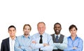 Group portrait of a happy business team, diverse professional men Royalty Free Stock Photo