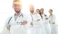 Group portrait of leading medical professionals. Royalty Free Stock Photo