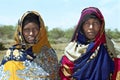 Group portrait Nomadic women in colorful costume