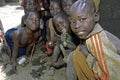 Group portrait of playing children, Uganda