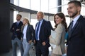 Group portrait of a professional business team looking confidently at camera Royalty Free Stock Photo