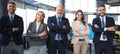 Group portrait of a professional business team looking confidently at camera Royalty Free Stock Photo