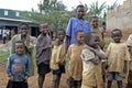 Group portrait of Ugandan schoolchildren