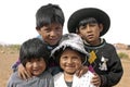 Group portrait of young Bolivian children, Bolivia