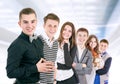 Group of positive young people Royalty Free Stock Photo