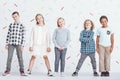 Group of preteen children Royalty Free Stock Photo