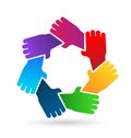 Group of protecting hands icon Royalty Free Stock Photo