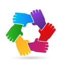 Group of protecting hands icon Royalty Free Stock Photo