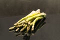 Group of raw asparagus