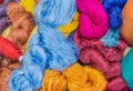 Group of Raw silk thread and messaline Royalty Free Stock Photo