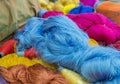 Group of Raw silk thread and messaline Royalty Free Stock Photo