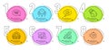 Group, Recovery cloud and Ranking stars icons set. Safe time, Timer and Quickstart guide signs. Vector