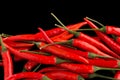 Group of red chili peppers Royalty Free Stock Photo
