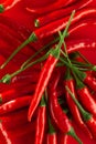 Group of red chili peppers Royalty Free Stock Photo