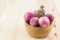 Group of red onion. Royalty Free Stock Photo