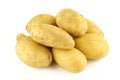 Group of regular organic potatoes isolated on white background Royalty Free Stock Photo