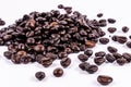 Group of roasted coffee beans