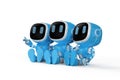 Group of robotic assistants or artificial intelligence robots