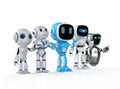 Group of robotic assistants or artificial intelligence robots