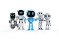 Group of robotic assistants or artificial intelligence robots