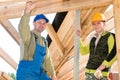 Group of roofers Royalty Free Stock Photo