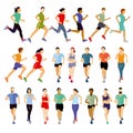 Group of runners Royalty Free Stock Photo