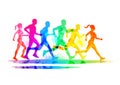 Group Of Runners Royalty Free Stock Photo