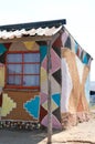 Rural Painted huts South Africa Royalty Free Stock Photo