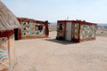 Rural Painted huts South Africa Royalty Free Stock Photo