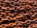 group of rusty chain texture