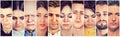 Group of sad people men and women Royalty Free Stock Photo