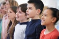 Group Of School Children Singing In Choir At Stage School Together Royalty Free Stock Photo