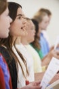 Group Of School Children Singing In Choir Together Royalty Free Stock Photo