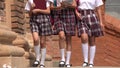 School Girls Wearing Skirts