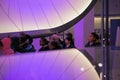 A group of school students visiting the Winton Gallery at Science Museum in London Royalty Free Stock Photo