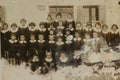 Group of schoolchildren in the 40s