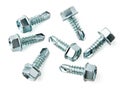 Group of screws for metal Royalty Free Stock Photo