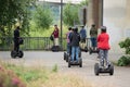 Group of segway riders