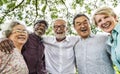 Group of Senior Retirement Discussion Meet up Concept Royalty Free Stock Photo
