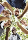 Group of Senior Retirement Exercising Togetherness Concept Royalty Free Stock Photo