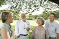 Group of Senior Retirement Friends Happiness Concept