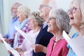 Group Of Seniors Singing In Choir Together Royalty Free Stock Photo