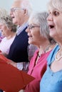 Group Of Seniors Singing In Choir Together Royalty Free Stock Photo