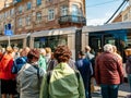 Group of seniors visiting French city of Strasbourg