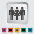Group sex sign Royalty Free Stock Photo