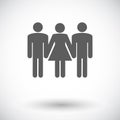 Group sex sign. Royalty Free Stock Photo
