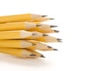 Group of sharp pencils. Royalty Free Stock Photo