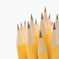 Group of sharp pencils. Royalty Free Stock Photo
