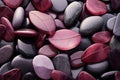 a group of shiny red and black stones Royalty Free Stock Photo
